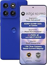 Moto Edge 60 Pro 5G Ai (Tmobile Mint Tello & Global) (512GB+12GB) NFC 50MP Triple Cam Dual Sim 6.7" XT2507-1 Latino American Version (Pantone Dazzling Blue)