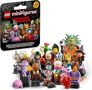 71047 Dungeons & Dragons Collectible Minifigures - 1 Random Mystery Pack (12 Characters Total to Collect)