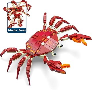 Ocean Animal Building Blocks, Deep Sea Creatures Building Toy Set for Kids Boy Girl Crab(242PCS)