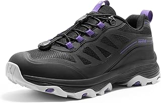 Women's Waterproof Hiking Shoes Quick Laces Outdoors Walking Trekking Camping Tennis Sneakers Canyon
