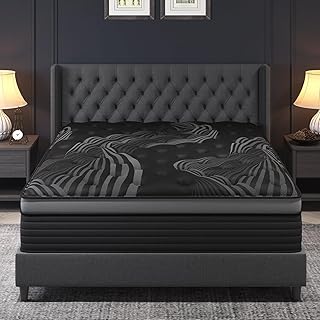 Queen Mattress, 14 Inch Hybrid Mattresses, Medium-Firm Feel with Pocket Springs & Cooling Gel Memory Foam, CertiPUR-US Certified for Enhanced Support, Cooling & Motion Isolation