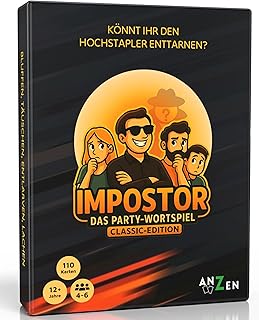 IMPOSTOR - The Party Word Game - Classic Edition | Imposter Card Game | Can You Uncamouflage the Imstapler? | Party Game | Board Games for Family, Friends & Adults | Gifts