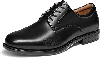 Men's Classic Leather Dress Shoes Comfort Oxfords Business Formal Lace Up Shoes