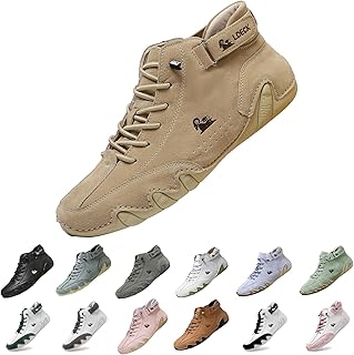 Nevova Shoes for Men Women Barefoot Shoes Suede Desert Boots Driving Beck Shoe, Comfort Handmade Slip On Leather Chukka Walking Hiking Boots Hike Grounded Unisex