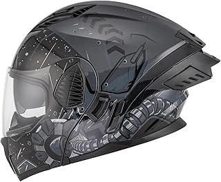 OUMURS Modular Motorcycle Helmets Full Face Flip up Street Bike Motorcycle Helmet for Unisex Adult Model-167