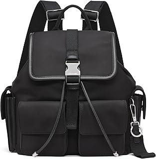 Elora Organizational Backpack, Black/Silver, One Size