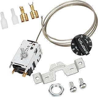 Upgraded 800393 Temperature Control Kit Compatible with True Equipment Refrigerator Parts, Freezer TC/TSD/T/GDM/GEM/G4SM Series Thermostat, Refrigerator Thermostat, Replaces 800306, 831932, 461387