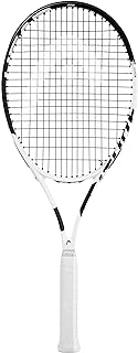 Head Metallix Attitude Pro White Tennis Racket - Pre-Strung Adult Tennis Racquet for Control and Maneuverability