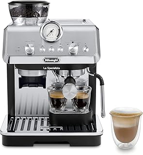 De'Longhi La Specialista Arte Espresso Machine, Stainless Steel/Black, EC9155MB (Renewed)