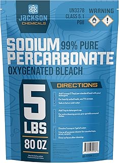 Sodium Percarbonate 5 lb – Chlorine-Free Laundry Booster, Eco-Friendly Stain & Odor Remover, Multipurpose Cleaner - Oxygenated Bleach Powder