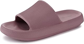 Slippers for Women Non Slip | Cushioned Thick Sole Slides | Quick Drying Bathroom Sandals