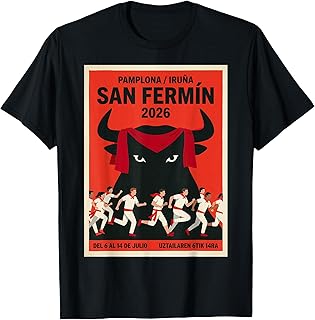 Pamplona 2026 Running of the Bulls/San Fermin T-Shirt