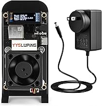 Gamma 601 Home Crypto Miner, YYSLUPING Bitcoin Miner, Open Source Solo BTC Mining Machine, BM1370 ASIC Chip, 1TH/s - 1.2TH/s SHA-256, 2.4G WiFi, incl. 5V Power Supply & Stand, Black