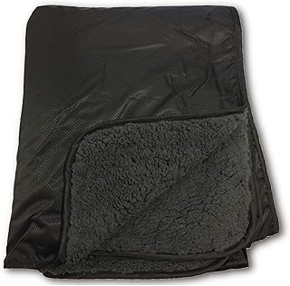 "Elemental Stadium Sherpa Blanket, Waterproof, Windproof, Picnic, Wheelchair, Camping, Concerts, Bag with Shoulder Strap and Carrying Handle, 56" x 80"