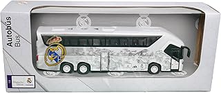 Real Madrid Official Collectible Miniature Team Bus – Premium Die-Cast Soccer Bus Toy with Friction-Power Engine – Pull-Back & Go – Licensed Football Merchandise & Fan Display Model