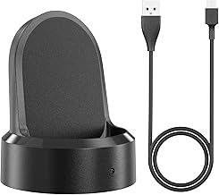 Vanjua Charger Cable for Samsung Gear S3 Watch, Wireless Replacement Charging Dock Stand Compatible with Samsung Gear Sport, S2, S3 Classic, Frontier Smartwatch (Black)