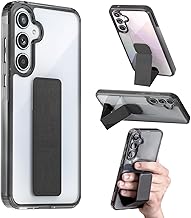 Araree Galaxy A55 5G Case, Duple S, Clear Black, Smartphone Stand [Easy to Put on and Take Off, 2-Way Folding Belt, Impact Resistant Performance Compliant with US Military MIL Standards] AR26941A55
