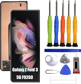 TFT LCD Display Compatible with Samsung Galaxy Z Fold3 5G Screen Pantalla Touch Digitizer Replacement [No Fingerprint Support] with Repair Tool kit(Outer Small Front)