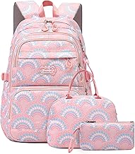 Kids Girls Backpack with Lunch Box Backpack for School Lunch Box Combo