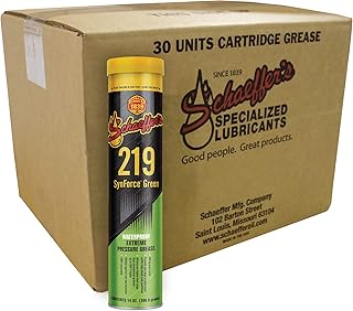 Schaeffer Manufacturing Co. 02192-029 SynForce Green Extreme Pressure Waterproof Grease NLGI #2, 14 oz. (Pack of 30)