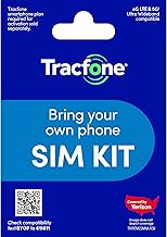 Tracfone - US Prepaid SIM Card (3 in 1) | Bring Your Own Phone Kit | Phone Plans Starting at $15/mo up to $50/mo | Nation-Wide 4G LTE/5G Coverage