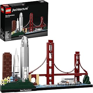 Architecture Skyline Collection 21043 San Francisco Building Kit Includes Alcatraz Model, Golden Gate Bridge and Other San Francisco Architectural Landmarks (565 Pieces)