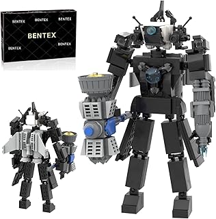Toilet Upgraded Titan Cameraman Figure Building Block Set, Upgraded TV Man Speakerman Game Model Collectible Building Bricks Birthday Gift for Adults Fans (397pcs)