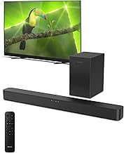 B4500 2.1 Channel Soundbar with Wireless Subwoofer - Bluetooth, HDMI ARC, Roku TV Ready, 140W Max Power, Black