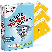 Really?! Triple Tongue Twisters Card Game for Family Game Night, Fun Party Games for Teens and Adults, Travel Friendly Games for Families Ages 8+, 2-6 Players