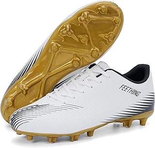 Soccer Cleats for Men Women Firm Ground Adult Unisex Football Cleats with Anti-Slip Studs Lightweight Breathable Mesh Enhanced Traction & Comfort