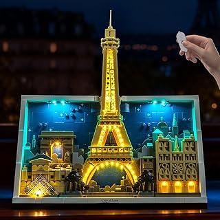 LED Lighting Compatible with Lego Paris City of Love 21064 - JUST Lights,Light Kit Compatible with Lego 21064 Architecture Paris,NOT Included The Model