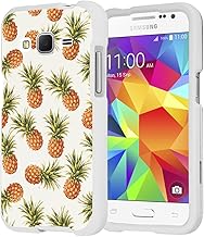 Galaxy Core Prime Case, Galaxy Prevail LTE Case, Capsule-Case Slim Fit Snap-on (White) Hard Case for Samsung Galaxy Core Prime G360 S820L / Galaxy Prevail-LTE G360P - (Pineapple)