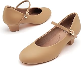 1.5" Character Shoes for Women Dance Shoes Stylish Ankle Strap for Ballroom Salsa Tango Flamenco Latin