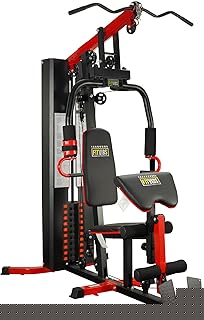 Fitvids Home Gym Equipment, Multifunctional Full Body Workout Weight Machine Station with Weight Stack, All in One Exercise Equipment with Pulley System & Seated Rowing for Home Gym Strength Training