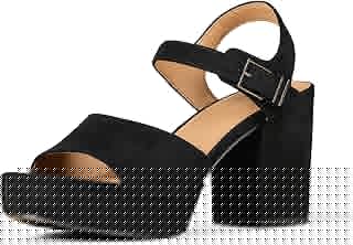 Women's Platform Ankle Strap Block Heel Sandal