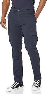 Men's Slim-Fit Stretch Cotton Twill Cargo Pants (Available in Big & Tall)