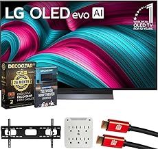 OLED48C5PUA 48" C5 OLED evo 4K UHD webOS TV 2025 Bundle with CPS Exclusive 26 Month Protection, 2X HDMI Cable, Wall Mount, Surge Adapter & Deco Gear Complete Home Theater Beginner's Guidebook