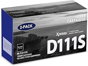MLT-D111S 111S Toner Cartridge High Yield Replacement for Samsung MLT-D111S MLTD111S D111S to use with Xpress M2020W Toner Cartridge, M2020W M2070FW M2070W M2020 M2024W Printer Toner (2 Black)