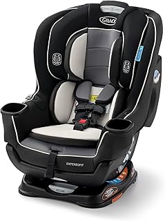 Graco Extend2Fit Convertible Car Seat, Rear and Forward Facing Car Seat with Adjustable Extension Panel for Extra Legroom, Great Gift for Baby Shower or Baby Registry, Gotham