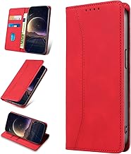 Wallet Case for Samsung Galaxy S9 with Card Holder, PU Leather Cover Kickstand Magnetic Shockproof TPU Bumper Flip Folio Case for Samsung S9 (Red)