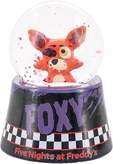 Five Nights at Freddy's Foxy The Pirate Mini Light-Up Snow Globe with Swirling Glitter Display | 3 Inches Tall