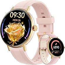 Smart Watch for Women,1.57" Touch Screen Smartwatch for iPhone& Samsung& Android,Answer/Make Call,Fitness Tracker with Heart Rate/SpO2/Sleep Monitor,IP68 Waterproof,110+ Sports Mode,2 Bands