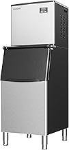 EUHOMY Commercial Ice Maker Machine 400Lbs/24H,ETL Approval, Industrial Ice Machine, 250Lbs Storage, Ice Ready in 11-20min, Stainless Steel Ice Maker for Bar/Cafe/Restaurant/Business