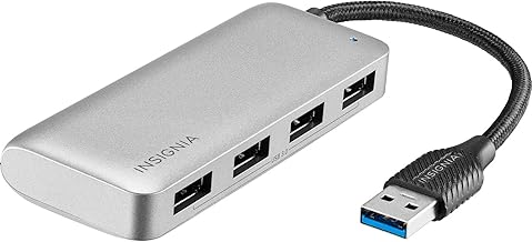 Insignia 4-Port USB 3.0 Hub, USB Splitter Expander for Laptop, Xbox, Flash Drive, HDD, Console, Printer, Camera, Keyborad, Mouse, MacBook, Surface, PC
