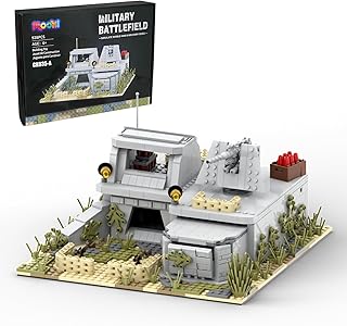 WW2 Military Battle Fort Building Block Set(928PCS). Suitable for Secondary Creation.Build Different Combat Buildings.