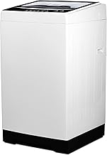 BLACK+DECKER Small Portable Washer, Washing Machine for Household Use, Portable Washer 1.7 cu.Ft with 8 Cycles, Transparent Lid & LED Display