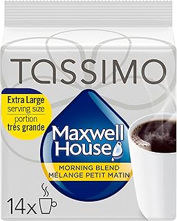 Tassimo Maxwell House Morning Blend Coffee 14 T-Discs 123G Imported from Canada