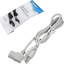 AC Power Cord fits Samsung HLR7178WX-XAA HLS4266WX-XAA HLS4666WXXAA HLS4676SX-XAA HLS5065WX-XAA HLS5086WX-XAA HLS5087WX-XAA HLS5088WX-XAA HDTV TV LCD LED Plasma Mains Cable White, UL Listed