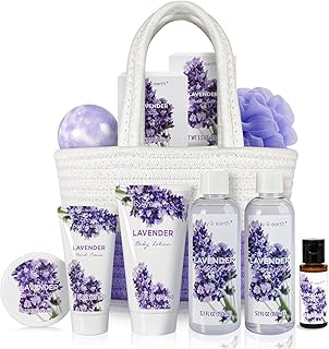 Spa Gift Baskets for Women 11pcs Lavender Gift Sets with Bubble Bath, Shower Gel, Body Lotion, Mom Birthday Gifts, Spa Kit, Purple Gift for Her, Mothers Day Gifts for Mom