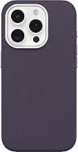 iPhone 15 Pro Symmetry Cactus Leather for MagSafe - Plum Luxe (Purple), Sustainably Sourced, Snaps to MagSafe, Ultra-Sleek, Slim, Premium, Protective iPhone Case